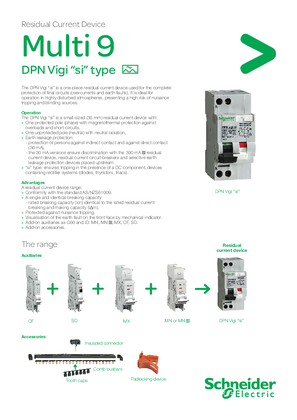 Multi 9 DPN Vigi si RCBO residual current device